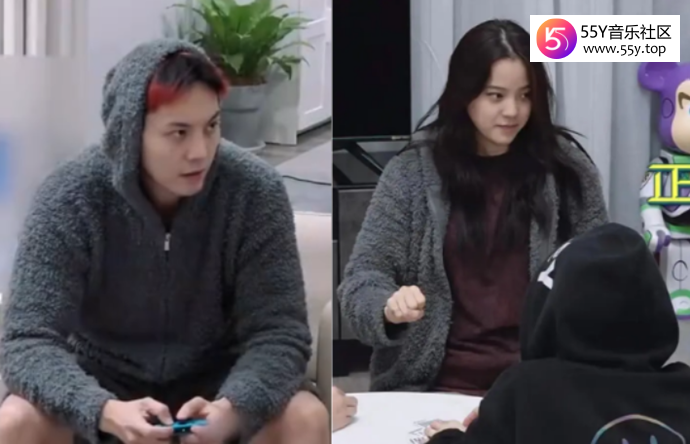 欧阳娜娜穿陈伟霆睡衣