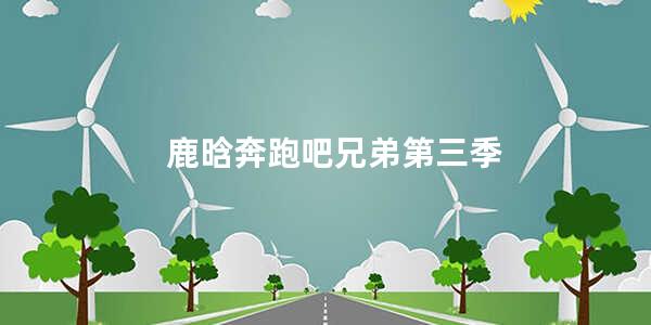 鹿晗奔跑吧兄弟第三季