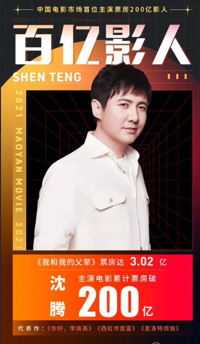 沈腾总票房破200亿