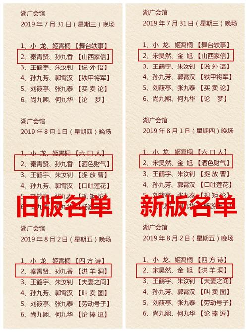 秦霄贤2020相声演出行程(2019年秦霄贤的专场地点)