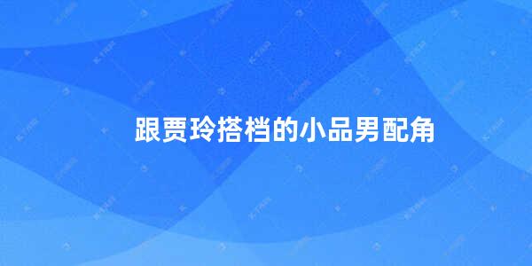 跟贾玲搭档的小品男配角(贾玲小品九儿是哪一期的节目)