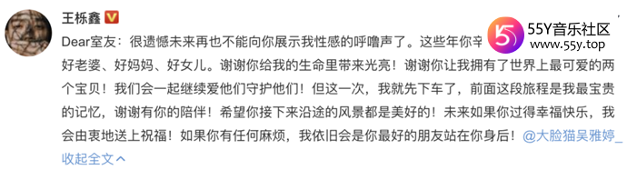 王栎鑫离婚是因为被家暴