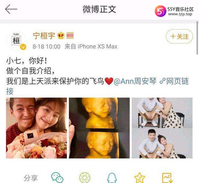 宁桓宇官宣当爸